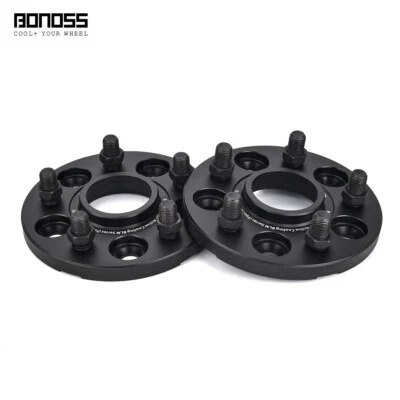 2x espaciadores de rueda anodizados negros BONOSS de 15 mm para Ford Mustang 1994-2020 Foto 1 de 4