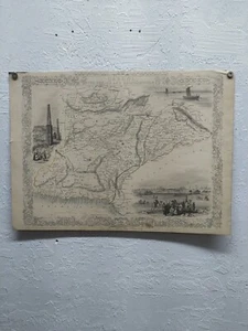 Landkarte Indien Kalkutta Cabool Punjab Beloochistan John Rapkin 14,5 x 10,5 - Bild 1 von 13