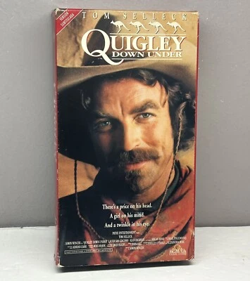 Quigley Down Under VHS 1991 Video Tape Tom Selleck in Spanish VTG 90s Movie - Image 1 of 4