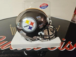 Rare Original Box Pittsburgh Steelers Super Bowl Chrome Mini Helmet - #'ed/2000 - Picture 1 of 6