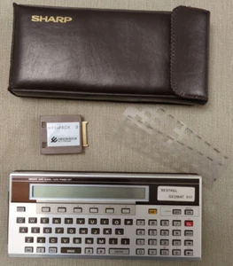 Computadora de bolsillo SHARP PC 1500A años 80 + Navipack 3 + Estuche - Se vende como repuestos - Imagen 1 de 9