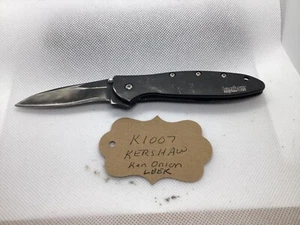 Kershaw Ken Onion Leek 1660CKT Folding Knife - Black - Picture 1 of 3