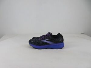 Brooks Ghost 14 Womens 7.5 B Shoes Purple Leopard Running Walking Gym Athletic