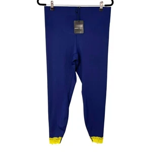 Savage  x Fenty Blue Hotline Lace Trimmed High Waist Legging Blue Rihanna 16-18 - Picture 1 of 7
