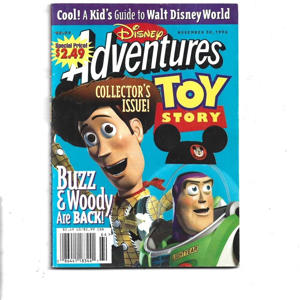 Disney Adventures 11/30/1996, Collector's Issue, Toy Story & More Foto 1 de 1
