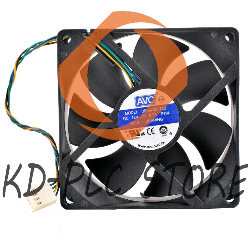 DS09225T12U 92mm 92x92x25mm DC12V 0.70A 4pin High speed axial flow cooling fan - Image 1 of 4