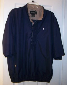 Austin Golf Tour Collection Jacket Large Black Pullover Golf All Weather Logo - Picture 1 of 4