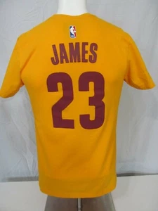 LEBRON JAMES Used 2016 Adidas Cleveland Cavaliers Screened T-Shirt Jersey Medium - Picture 1 of 5