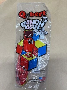 NOS Q*bert PUNCH BALLOON in RED - circa 1983 - new old stock - Qbert - Picture 1 of 2
