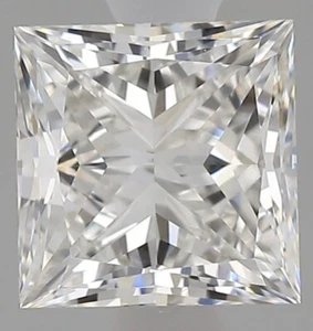 lab grown diamond 1.00 Ct Princess shape Loose cvd Diamond G H color VS - Picture 1 of 7