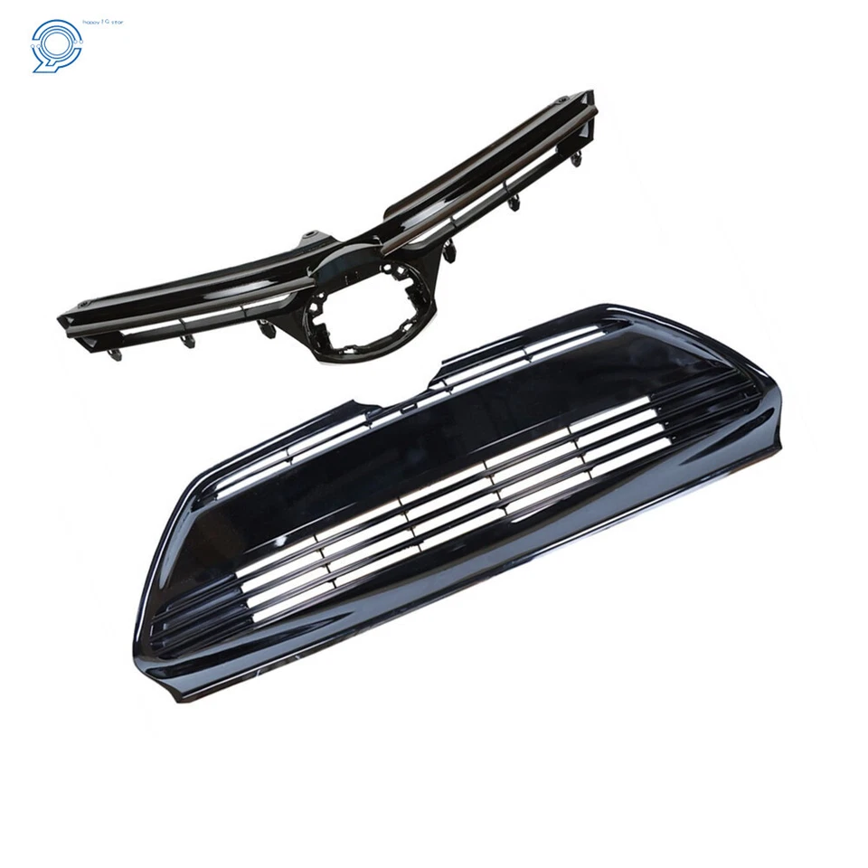 For Toyota Corolla LE XLE CE 2017 2018 2019 2pcs Front Upper+Lower Bumper Grille Foto 1 de 4