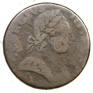1778 11-78A R-3 Machin's Mills Colonial Copper Coin - Picture 1 of 2
