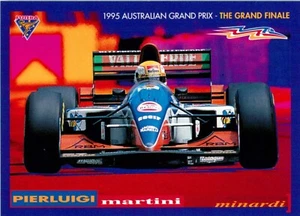 1995 AUSTRALIAN GRAND PRIX Formula 1 Card PIERLUIGI MARTINI Futera - Picture 1 of 3