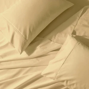Wrinkle Free Bed Sheet Sets 650 Thread Count Solid Cotton-Blend - Deep Pocket - Picture 1 of 10
