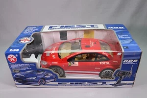LJ002 YH Voiture radio commande 1/14 WRC Peugeot 308 6 Rallye rouge 34cm control - Imagen 1 de 12