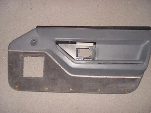 1984-1987 CORVETTE RIGHT PASSENGER SIDE DOOR PANEL GRAPHITE GREY +TRIM & SWITCHS - Picture 1 of 4