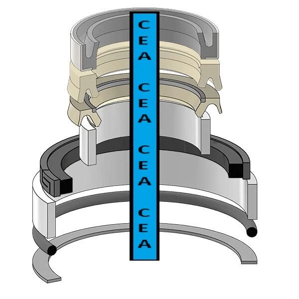 1543256C1 Kit de sellado de cilindro de elevación de canastilla de cargador se adapta a estuche 580L 580M 580SL 580SM 680L Foto 1 de 1