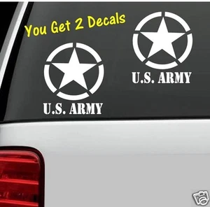Calcomanía del ejército de Estados Unidos pegatina estrella militar - Imagen 1 de 1