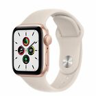 Apple Watch SE GPS, 40mm Gold Aluminum Case with Starlight Sport Band MKQ03LL/A