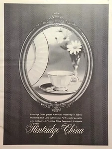 Elegante vajilla Flintridge Park Lane China Pasadena CA anuncio impreso vintage 1960 - Imagen 1 de 4