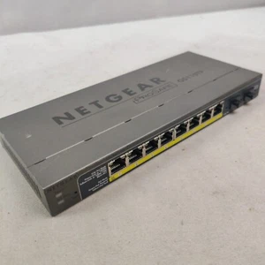 Netgear Prosafe 10-Port PoE Gigabit Ethernet Smart Switch GS110TP, NO POWER CORD - Picture 1 of 7
