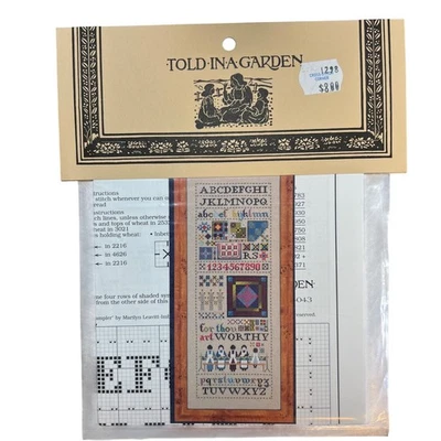 Amish Quilt Sampler Cross Stitch Pattern Marilyn Leavitt Imblum New OOP - Image 1 of 4