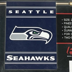 Seattle Seahawks Banner 28x40 Hausflagge Stil 2-seitig NFL.com Neu im Karton schneller Versand - Bild 1 von 3