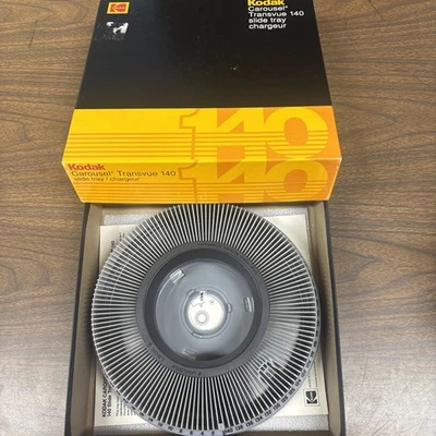 VTG Kodak Carousel Transvue 140 Projector Slide Tray with Original Box w/ Papers - Image 1 of 4