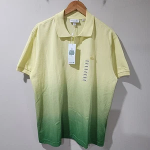 NWT $135 Lacoste Polo Ombre Yellow Green Preppy Casual Tennis Mens Large 5 - Picture 1 of 8