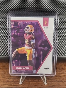 Xavion Alford 2025 ONIT Arizona State Football VIOLA Holo parallelo #45/99 - Foto 1 di 2