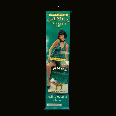 Vintage Camel Turkish Jade Poster Banner 12x50 in Tobacco Advertising Wall Art - Image 1 of 4
