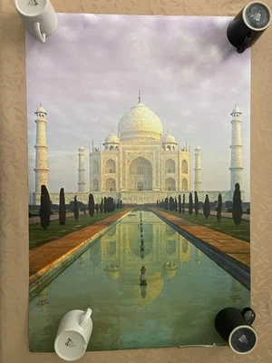 TAJ MAHAL, INDIA, AGRA, RARE AUTHENTIC 2000’s POSTER - Image 1 of 4