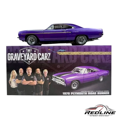 🇺🇸GMP Graveyard Carz Purple 1970 Plymouth Road Runner 1 of 732 1:18 TV🇺🇸 - Image 1 of 4