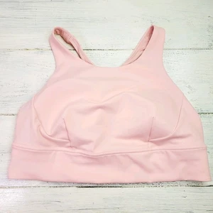 Sujetador Lululemon Wunder Train Longline Rosa Talla 14 LW2CV2S - Imagen 1 de 5