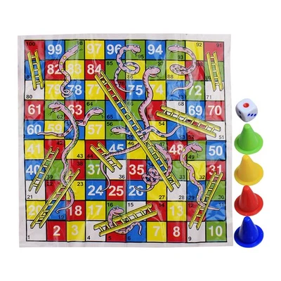 Juego de Mesa Serpientes y Escaleras Mini Serpientes y Escaleras Juego de Mesa Foto 1 de 4