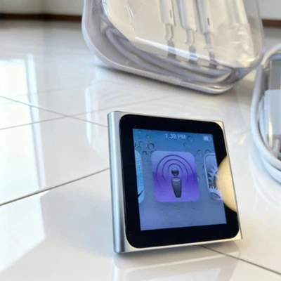 -Apple iPod nano 6th Gen Silver (16 GB) NEW BATTERY.USED! - Image 1 of 4