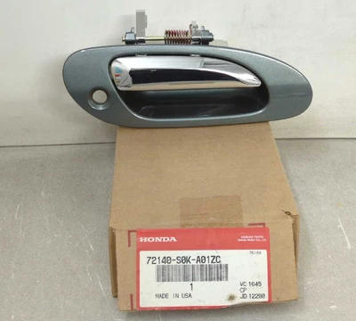 Новая оригинальная внешняя дверная ручка Honda 1999-2003 Acura TL RH передняя зеленая G91M от оригинального производителя - Изображение 1 из 4