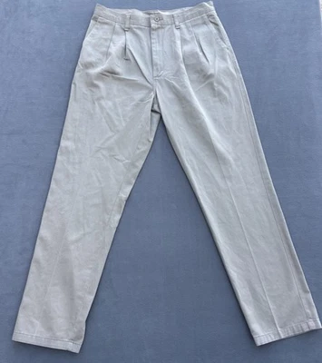 Calça Wrangler Riata cáqui tamanho masculino 38x36 cáqui folga plissada frente algodão 95KH - Imagem 1 de 4