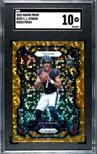 C J Stroud 2023 Prizm Disco Prizm Rookie SGC 10 GEM MINT - Picture 1 of 2