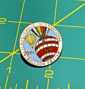 Albuquerque International Balloon Fiesta 20th Anniversary 1991 Pin - Picture 1 of 2