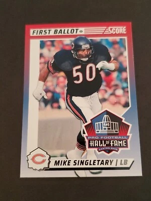 Mike Singletary 2024 Score Football Hall of Fame First Ballot #4 Chicago Bears - Image 1 of 2