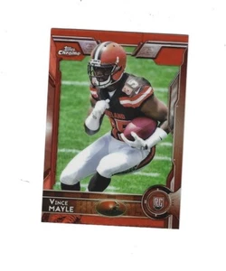 2015 Topps Chrome Orange Refractors #168 Vince Mayle RC CLEVELAND BROWNS - Picture 1 of 1