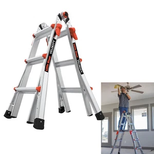 13 Ft Iant Ladders Velocity M13 Multiposition Ladder Aluminum Type 1a 300 Lbs We - Picture 1 of 8