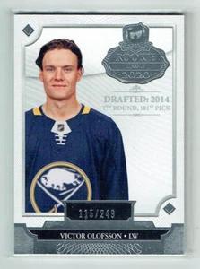 19-20 UD Upper Deck The Cup Victor Olofsson /249 Rookie Class of 2020 - Picture 1 of 1
