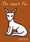 JACQUELINE DITT - The smart Fox ACEO ltd. Druk Grafika Miniatura niemiecki znak.Lis