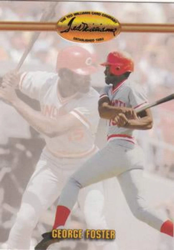 #29 George Foster - Cincinnati Reds - 1993 Ted Williams Baseball - Image 1 of 1