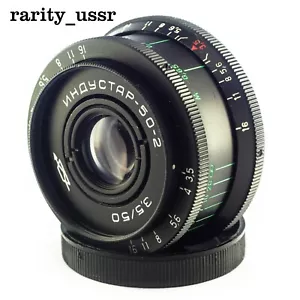 Soviet Lens INDUSTAR 50 - 2 (50 mm f/3.5) copy Tessar mount m42 Zenit Praktica - Picture 1 of 6