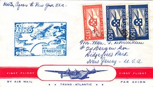 HORTA FIRST FLIGHT TO NEW YORK - USA. (1939) - Picture 1 of 2