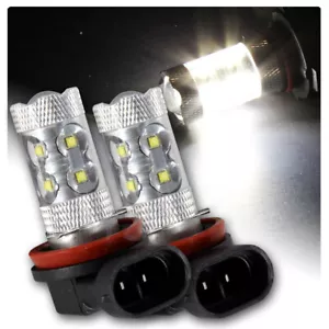 CREE 7000K LED SMD H8 H9 H11 50W Hi Power Daytime Fog Driving Lights Bulbs 2PCS - Picture 1 of 3