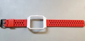 Sony SmartWatch 3 SWR50 WHITE Housing & Red Breathable Silicone Strap - Picture 1 of 12